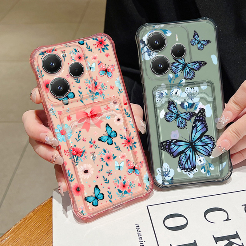 Xiaomi Redmi Note 14 - Weiche TPU-Hülle mit Kartensteckplatz für Xiaomi