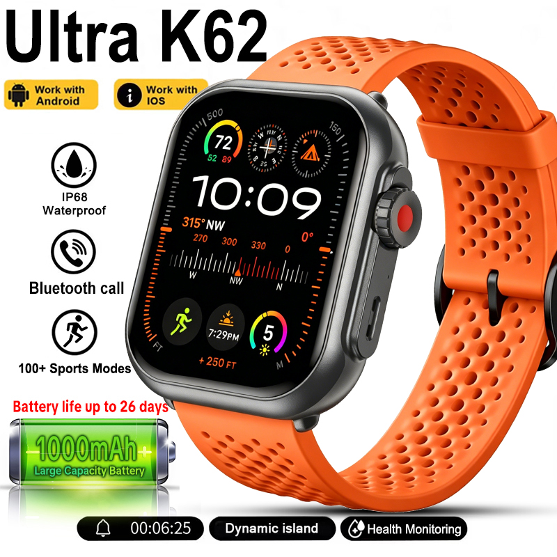 Fall Detection Watch - Neue Watch Ultra K62 Smartwatch für