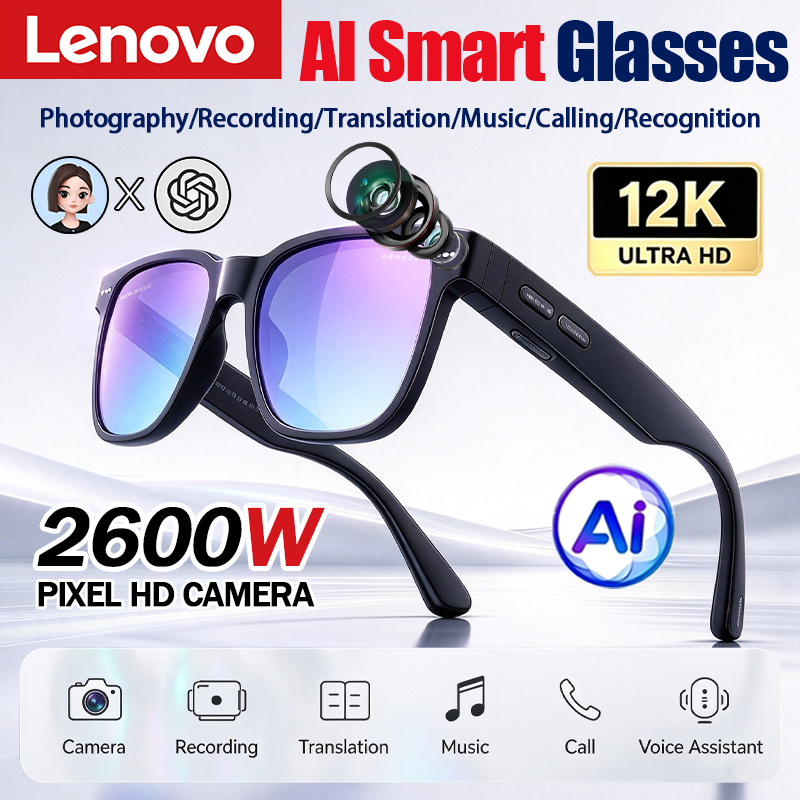 Smart Glasses Lens - Lenovo AI Smart Glasses 12KHD 2600W