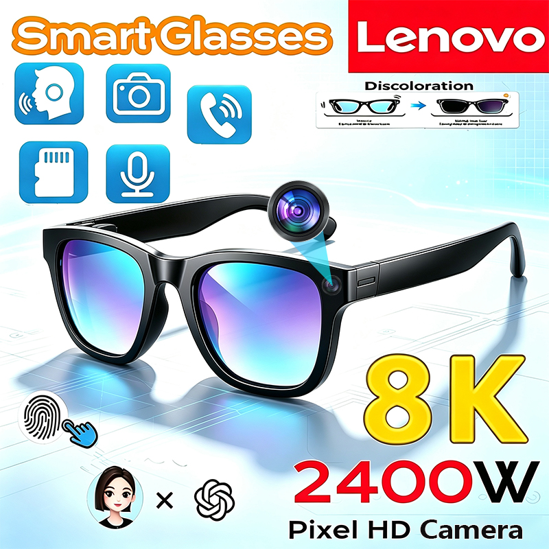 Smart Glasses Lens - Lenovo KI-Smart-Brille Bluetooth Übersetzungs- und Konversationsfunktion