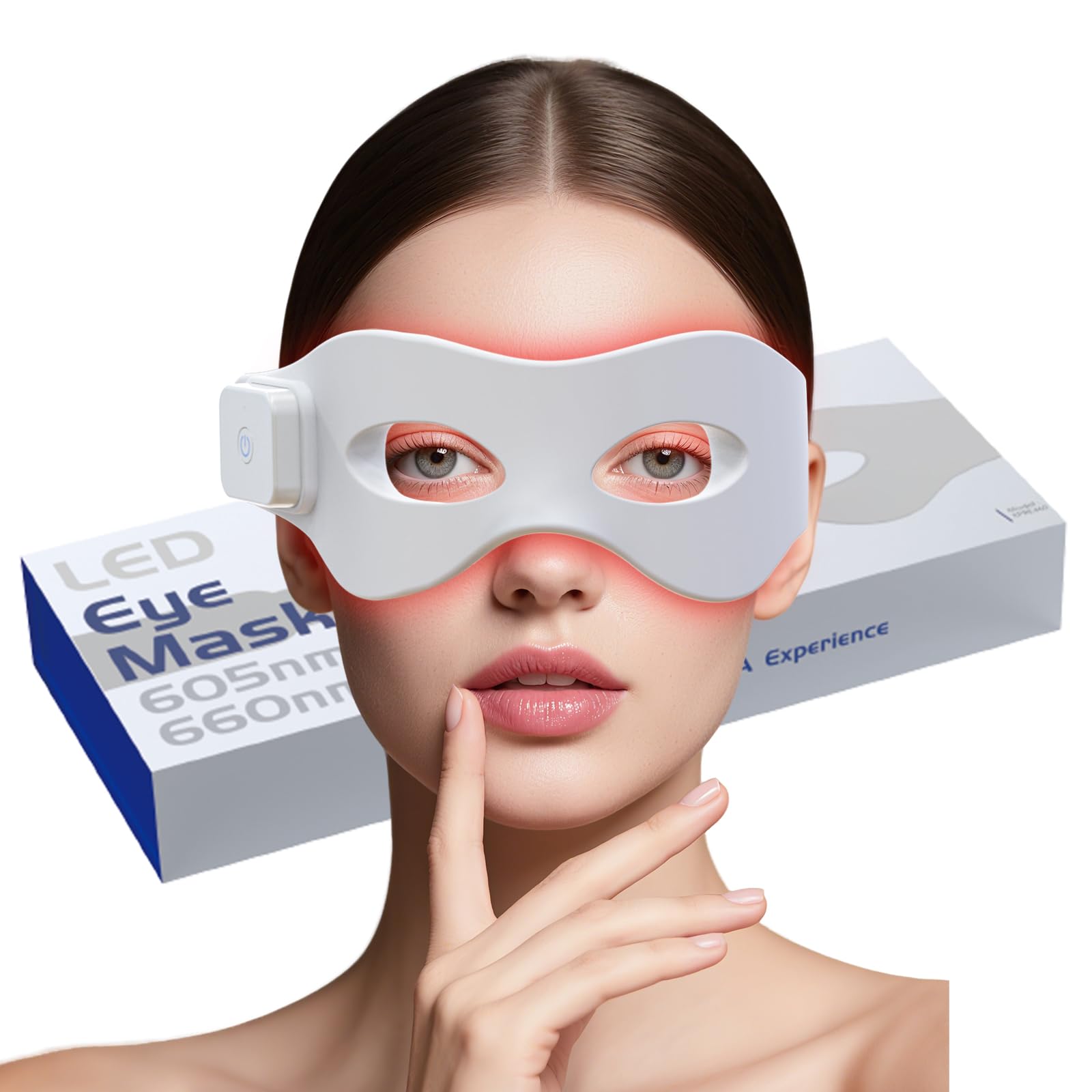 Light Therapy Glasses - 3D Rotlicht EMS Augenmassagegerät 4 Modi