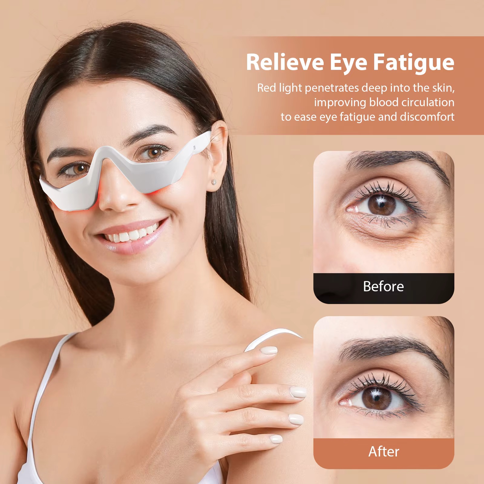 EMS Rotlicht-Augenmassagegerät – Light Therapy Glasses Bewertung und Preis